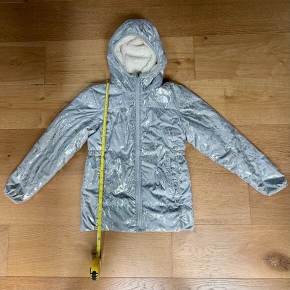 North Face !!Reversible!! Girls Medium Winter Coat - Picture 12 of 14